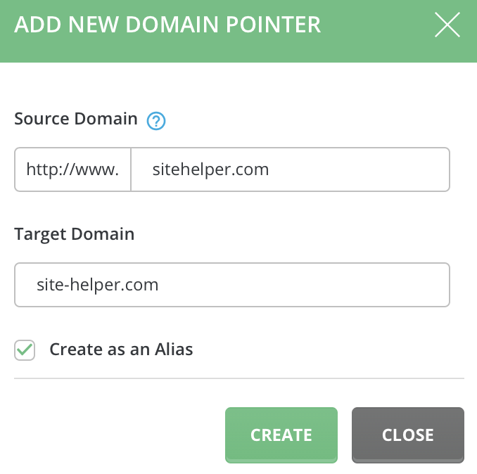 add domain pointers