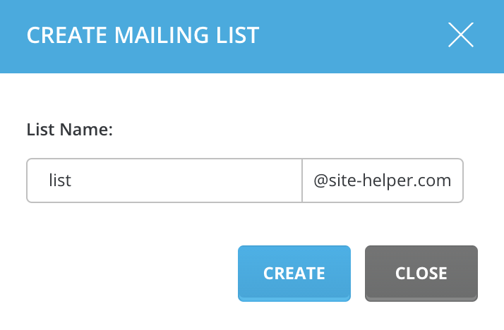 add mailing list
