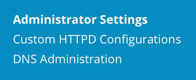access admin settings