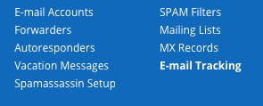 email menu