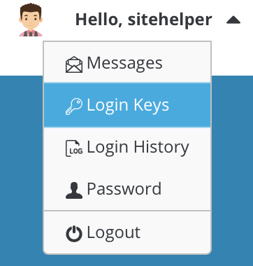 access login keys