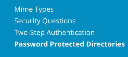 access password protected directories