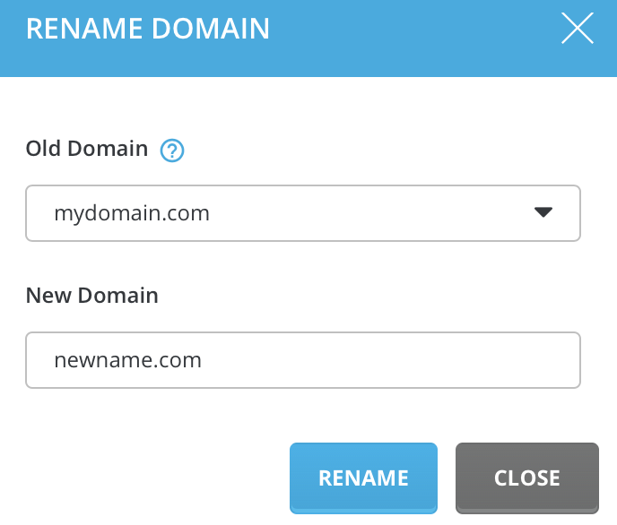 rename domains
