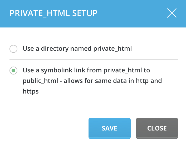 private html setupr